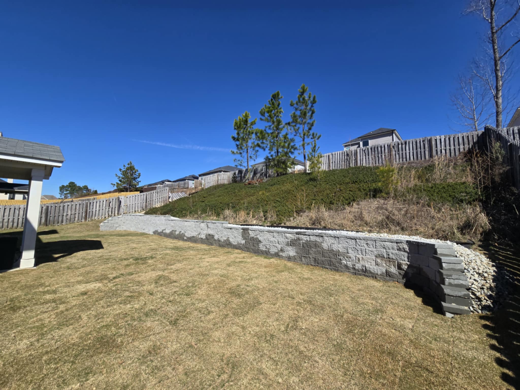 Retaining Wall Installation